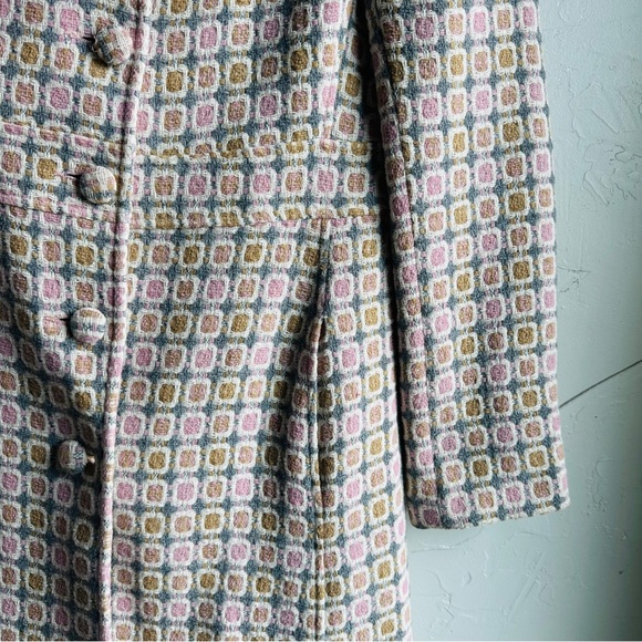 Marciano Guess Retro‎ Long Peacoat Coat Mod Gossip Girl Feminine Wool Blend Sz M - Picture 6 of 15